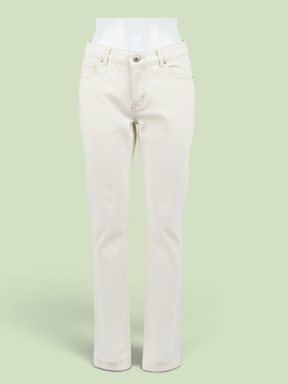 Zara High-Waisted Asymmetric Crossover Jeans
